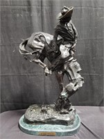 Copyrighted by Frederic Remington bronze