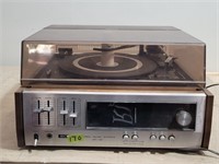 Sony Stereo Receiver and Phonograph Powers On