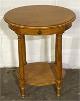 (H) Small Side Table with One Drawer 21 1/2” x