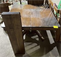 (H) Antique Dining Room Table No Bolts and 3
