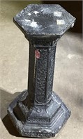 (H) Plaster Black Plant Stand 22” tall