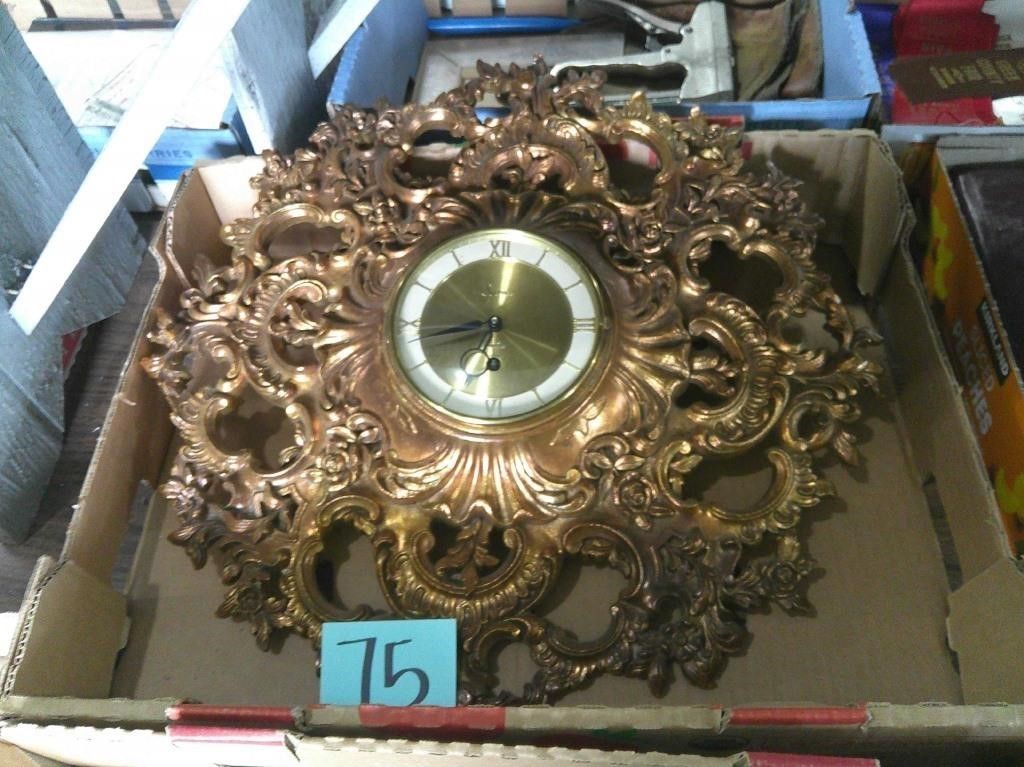 Vintage Syroco Wall Clock