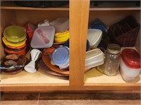 Cabinet Contents, Misc. Tupperware & Food Storage