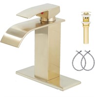 BRUSHED GOLD BATHROOM FAUCET