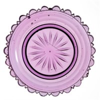 LEE/ROSE NO. 511 CUP PLATE, amethyst, 22 scallops