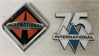 lot of 2 IH International Emblems