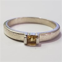 $100 Silver Citrine Ring