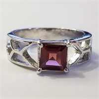 $160 Silver Garnet Ring