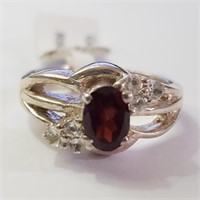 $220 Silver Garnet Ring