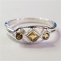 $100 Silver Citrine Ring