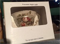 Porcelain teacup nightlight