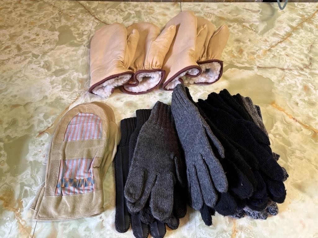 Many Pairs Winter Work Gloves/Mitts