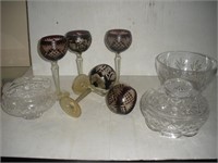 Crystal Bowls and Goblets