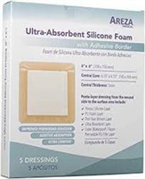 Lot Of 4 Boxes Silicone Foam Dressing with Border