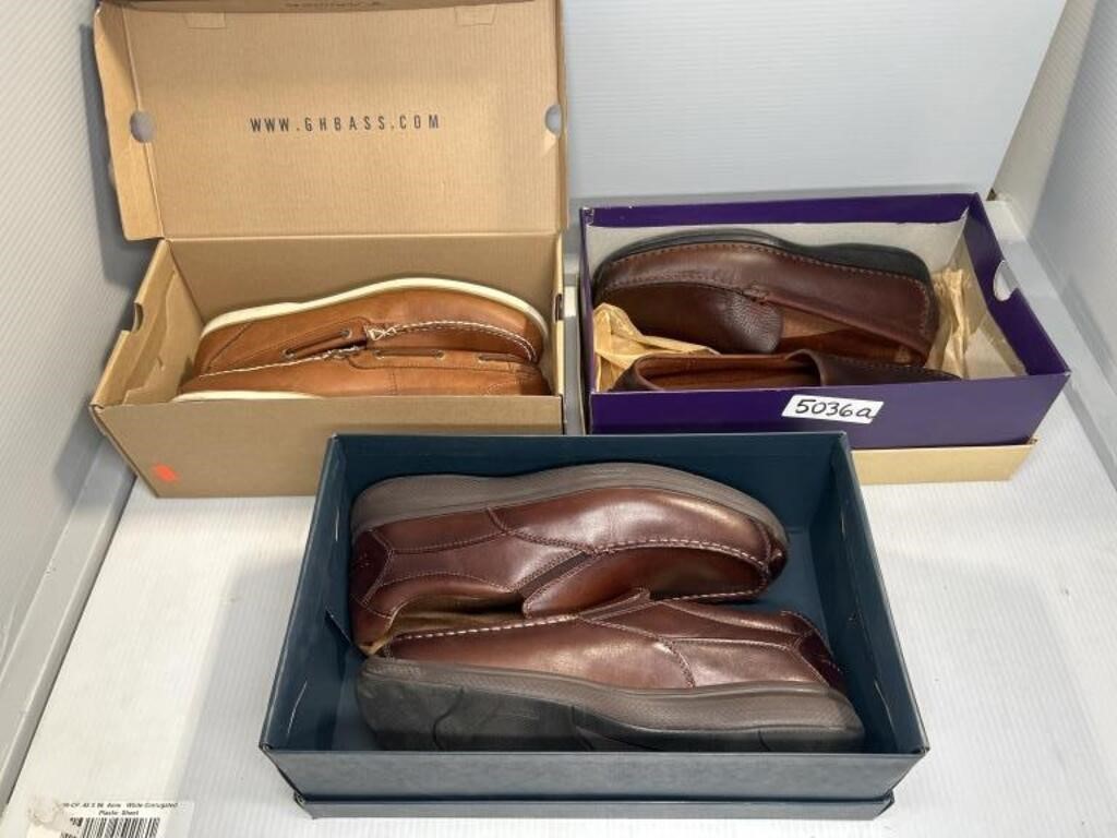 (3) PAIRS MEN'S LOAFERS