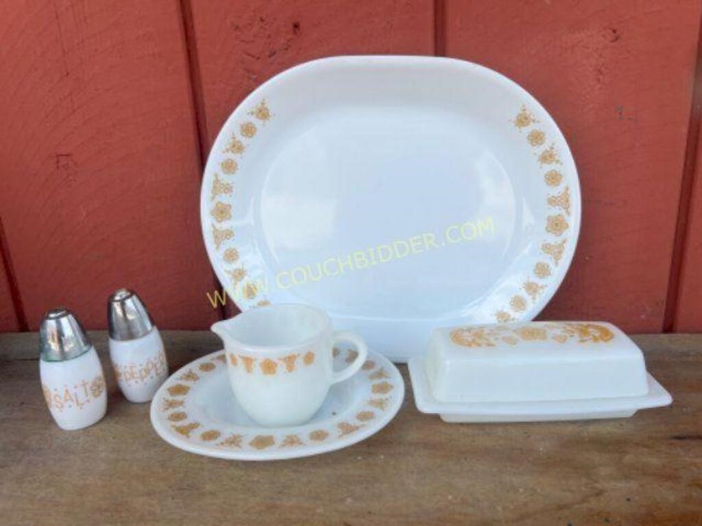 Corelle Butterfly Gold Serving Pieces