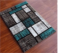 $30 Stephanie 1110 Turquoise rug 2’x3’