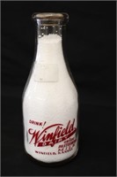 Windfield Dairy WWII Era Milk Bottle