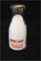 Rhodes Dairy WWII Dairy Bottle