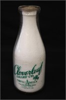 Clover Leaf Dairy WWII Era Milk Bottle