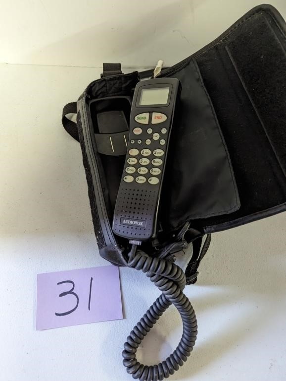 Old School Cell Phone in a Bag