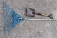 Fan Rake & Spade Shovel