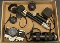 Minolta SRT 101 Camera w/ Accessories