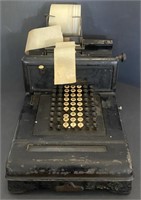 Vtg Burroughs Adding Machine  10” x 20”