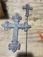 Pair of Cast Iron Cross Pieces