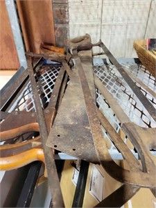 antique meat saws, corn knife