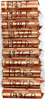 (10) Rolls 1930's 1930's Wheat Cent Penny Lot