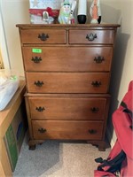 VTG CHEST ON CHEST UPRIGHT DRESSER