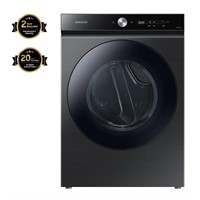 Bespoke 7.6 cu. Ft. Gas Dryer in Brushed Black