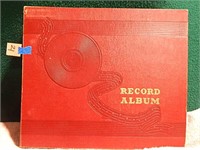 Red Record Album w/ 8 Records