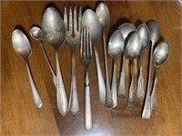 13 Piece Utensils by Various Makers