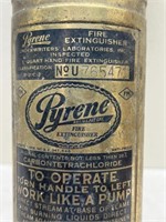 Pyrene fire extinguisher vintage pick up only