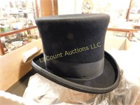 Ballman Hat Co. top hat, topper, 1880