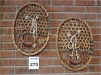 Vintage Bear Paw Style Snowshoes