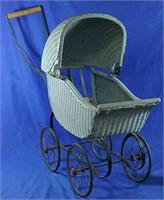 Vintage doll carriage 17"x10"x24"H