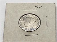 Liberty Head V Nickel 1911