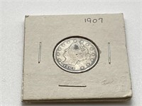 Liberty Head V Nickel 1907