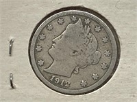 Liberty Head V Nickel 1912