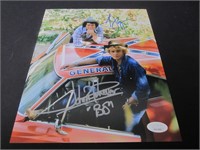 John Schneider Tom Wopat signed 8x10 JSA COA