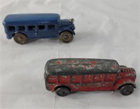Mini cast iron toy cars one with enamel