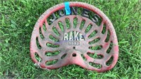 Jones Rake cast iron seat