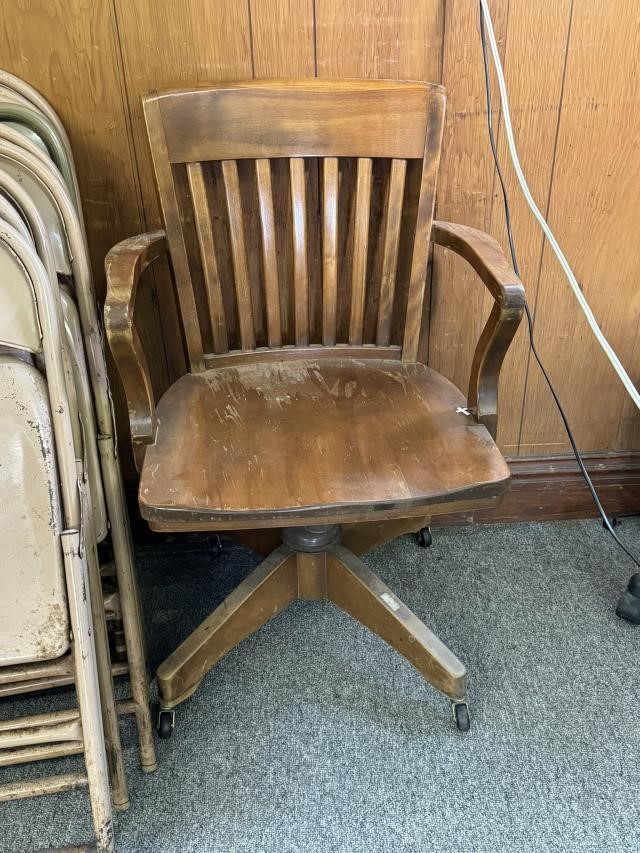 Wood Desk Chair