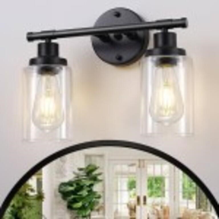 Black Bathroom Light Fixture *NO BULBS INCLUDED