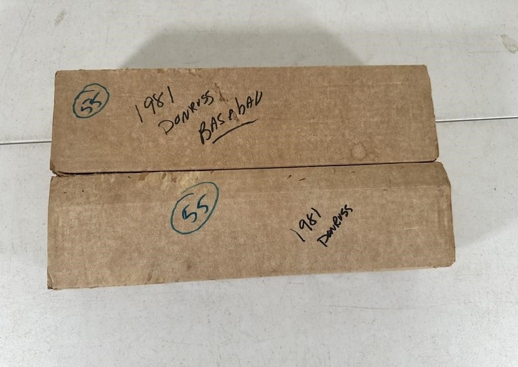 BOXES - LOT OF 1981 DONRUSS BASEBALL CARDS