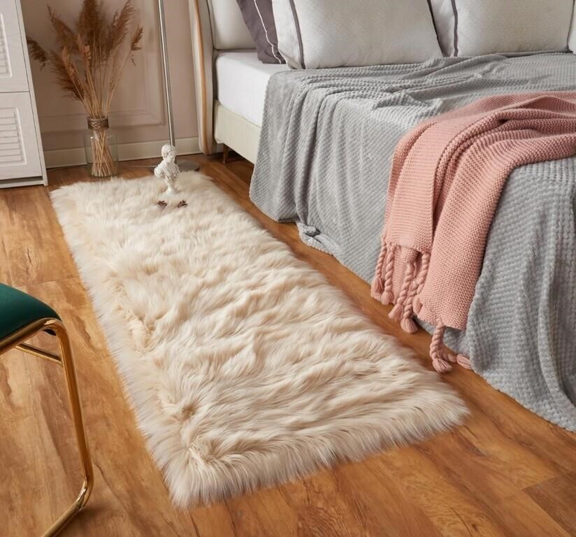 New, EasyJoy Ultra Soft Fluffy Rugs Faux Fur Rug