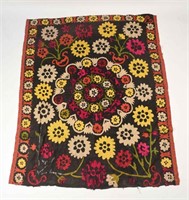 FINELY EMBROIDERED SUZANI TAPESTRY